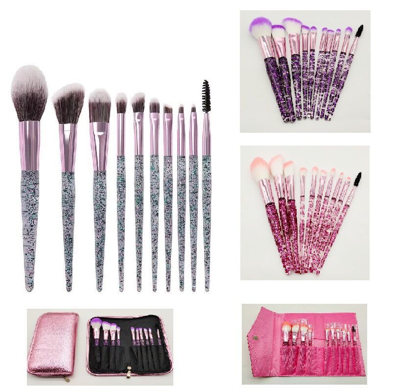 10-Piece Makeup Brush Set for Beauty and Blending