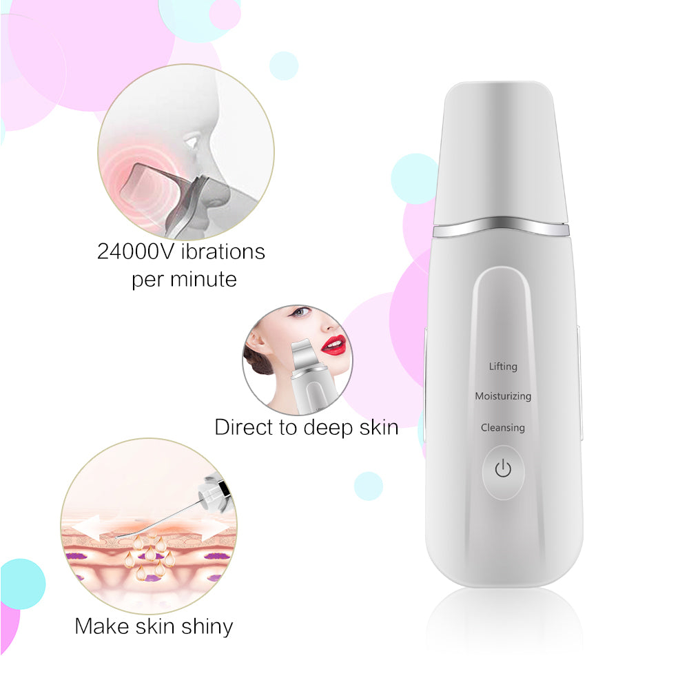 Ultrasonic Facial Cleanser with Pore Vacuum Device