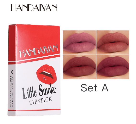 12-Color Matte Lip Gloss in Nude Shades